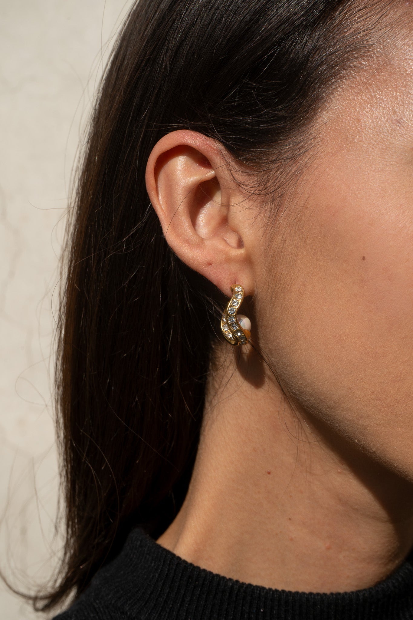 Dassia Gold Pearl Studs