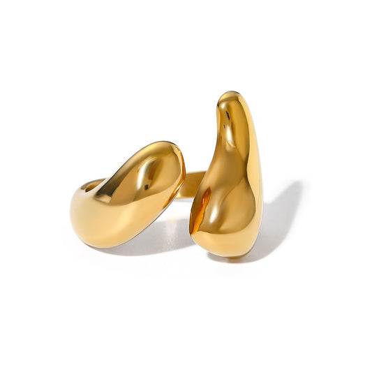 Ocean 18k Gold Plated Ring