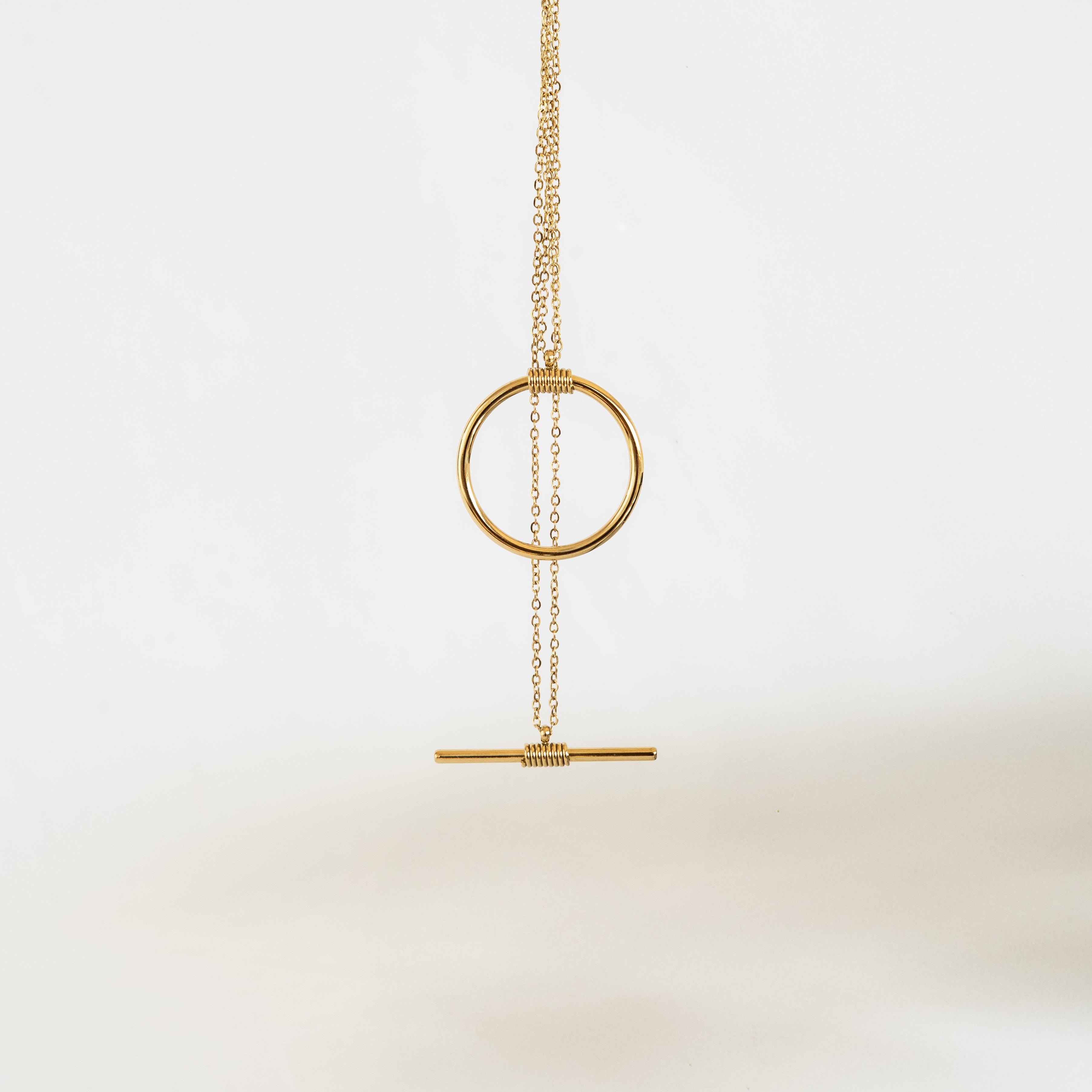 Circle Bar Delicate Necklace