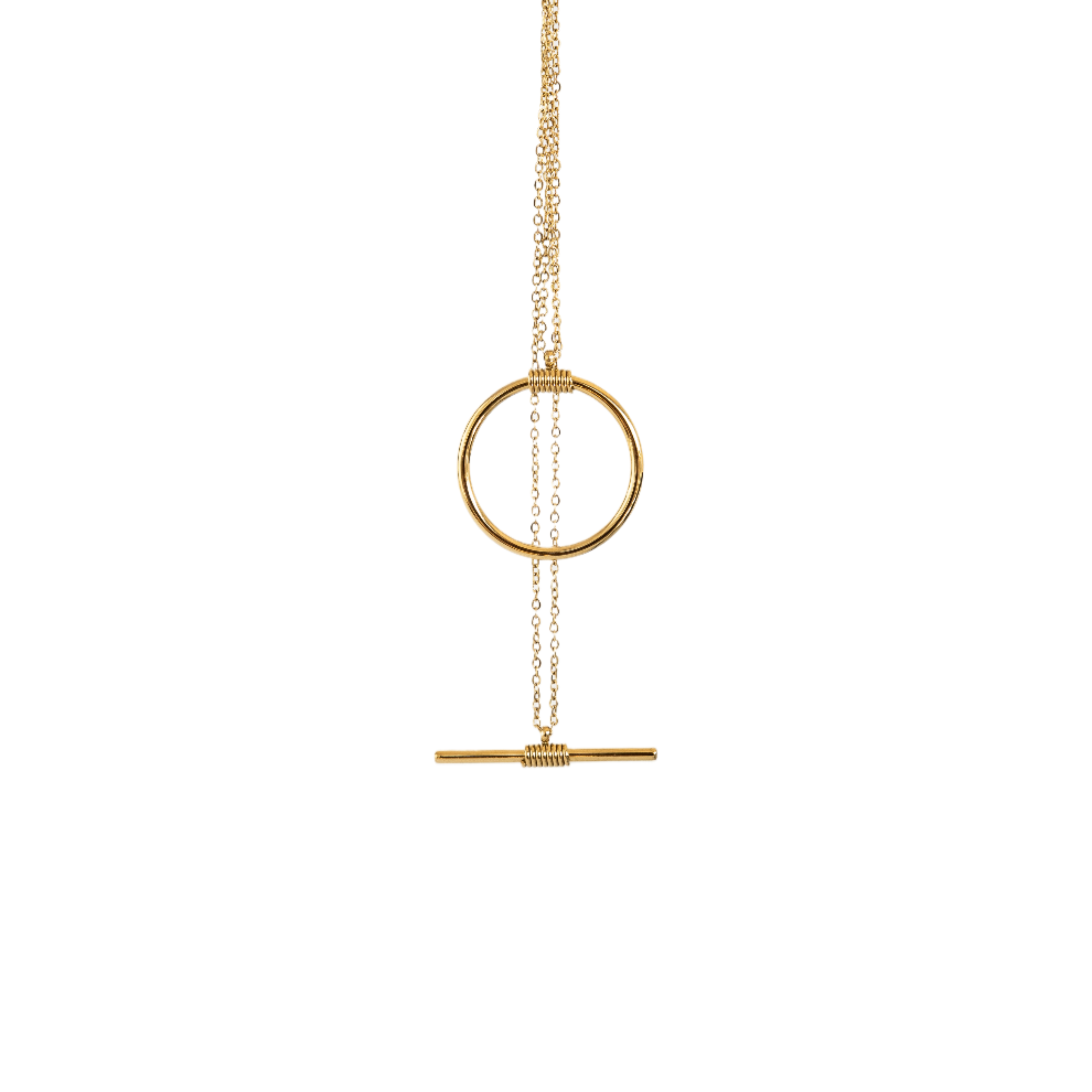 Circle Bar Delicate Necklace