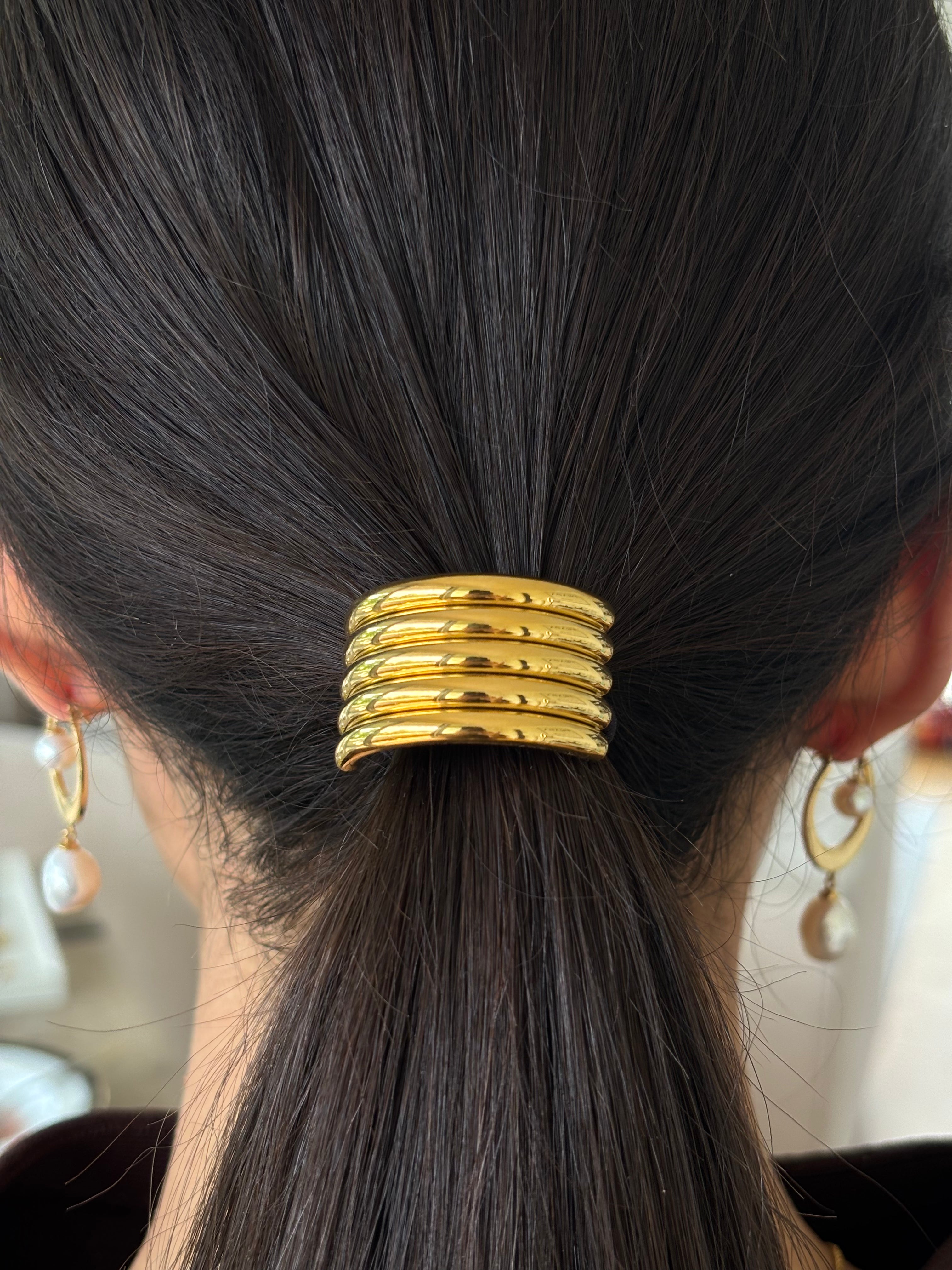 Soleil Gold Hair Tie