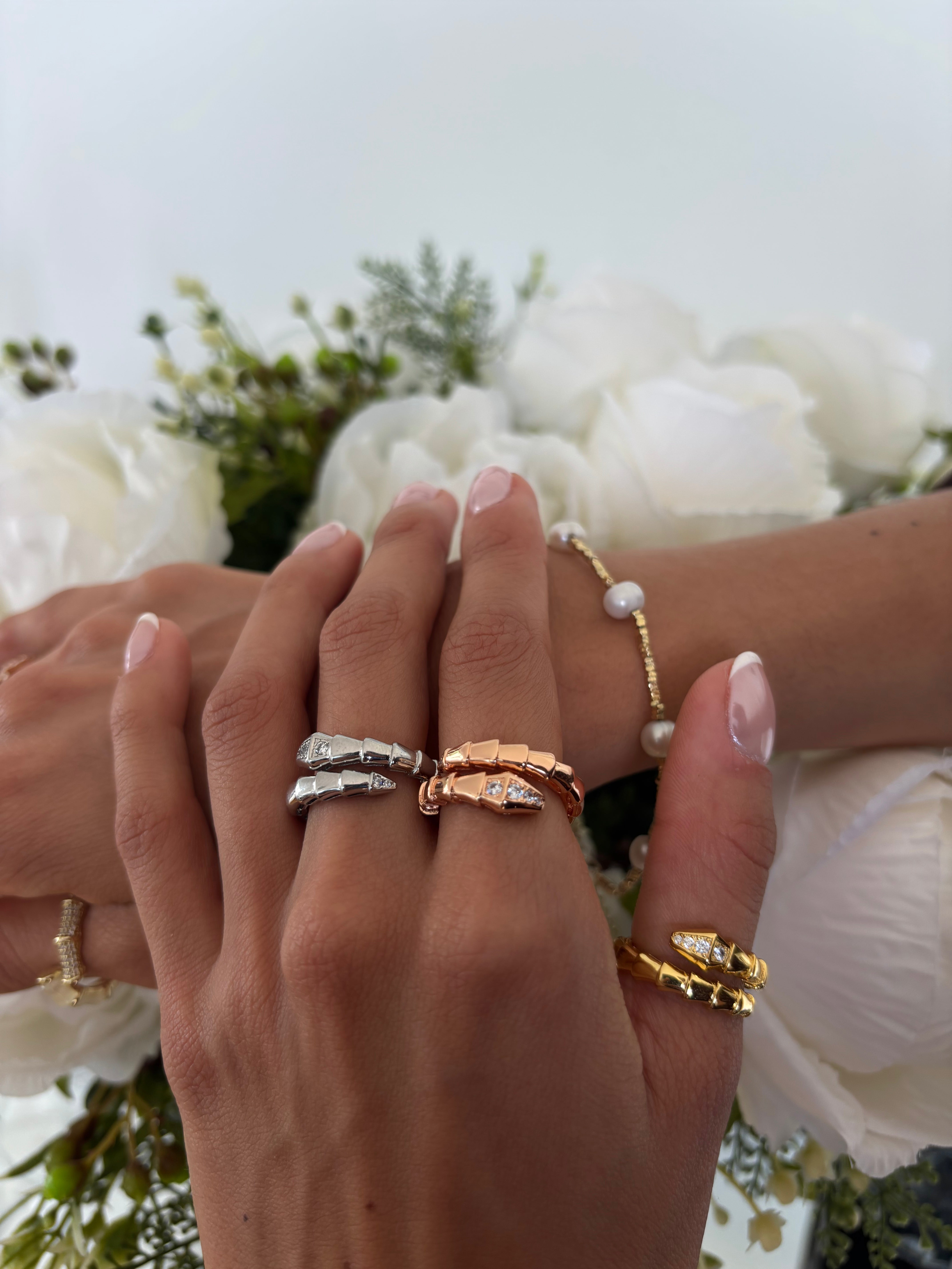 Viper Wrapped Diamond Ring