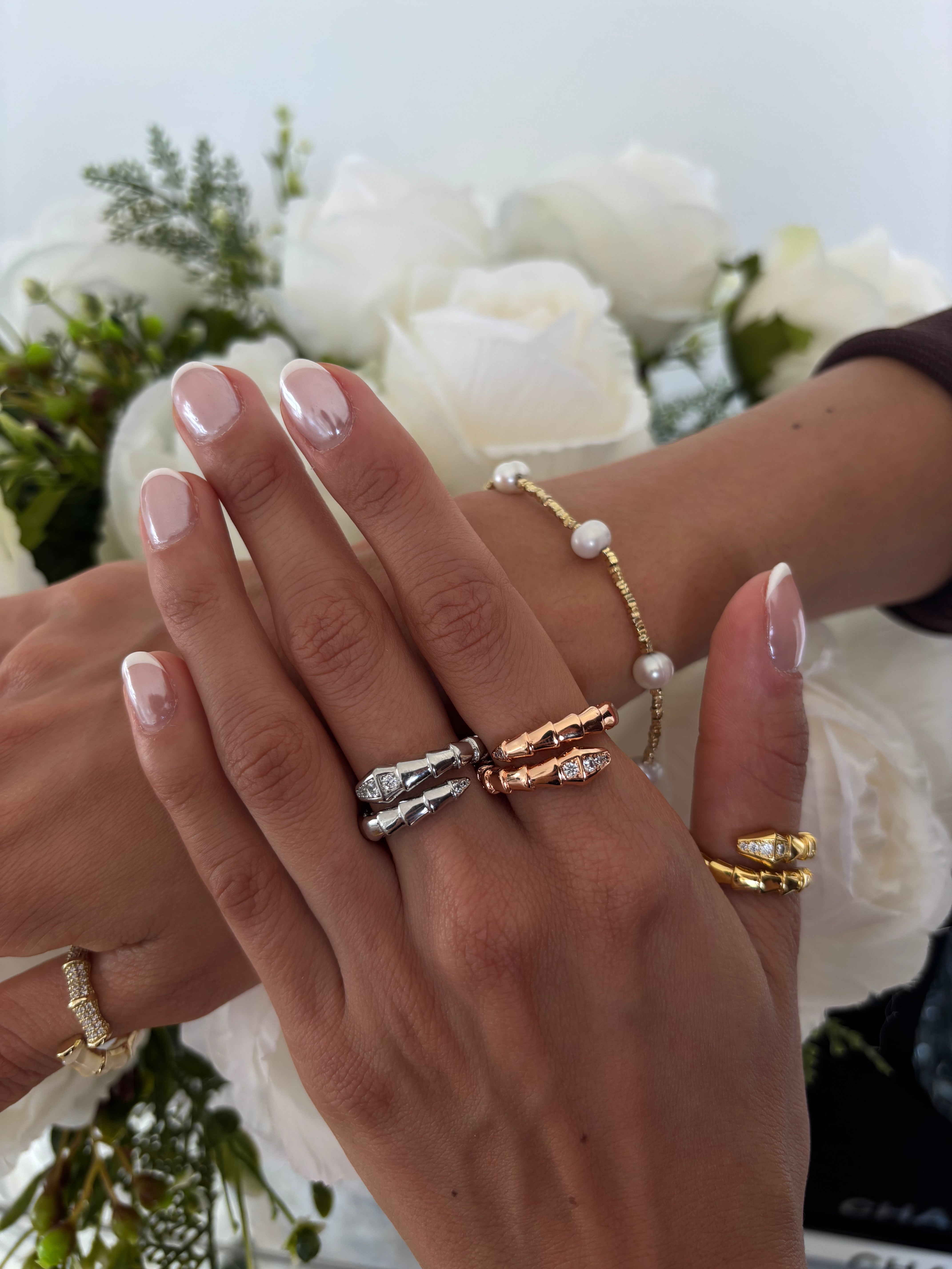 Viper Wrapped Diamond Ring