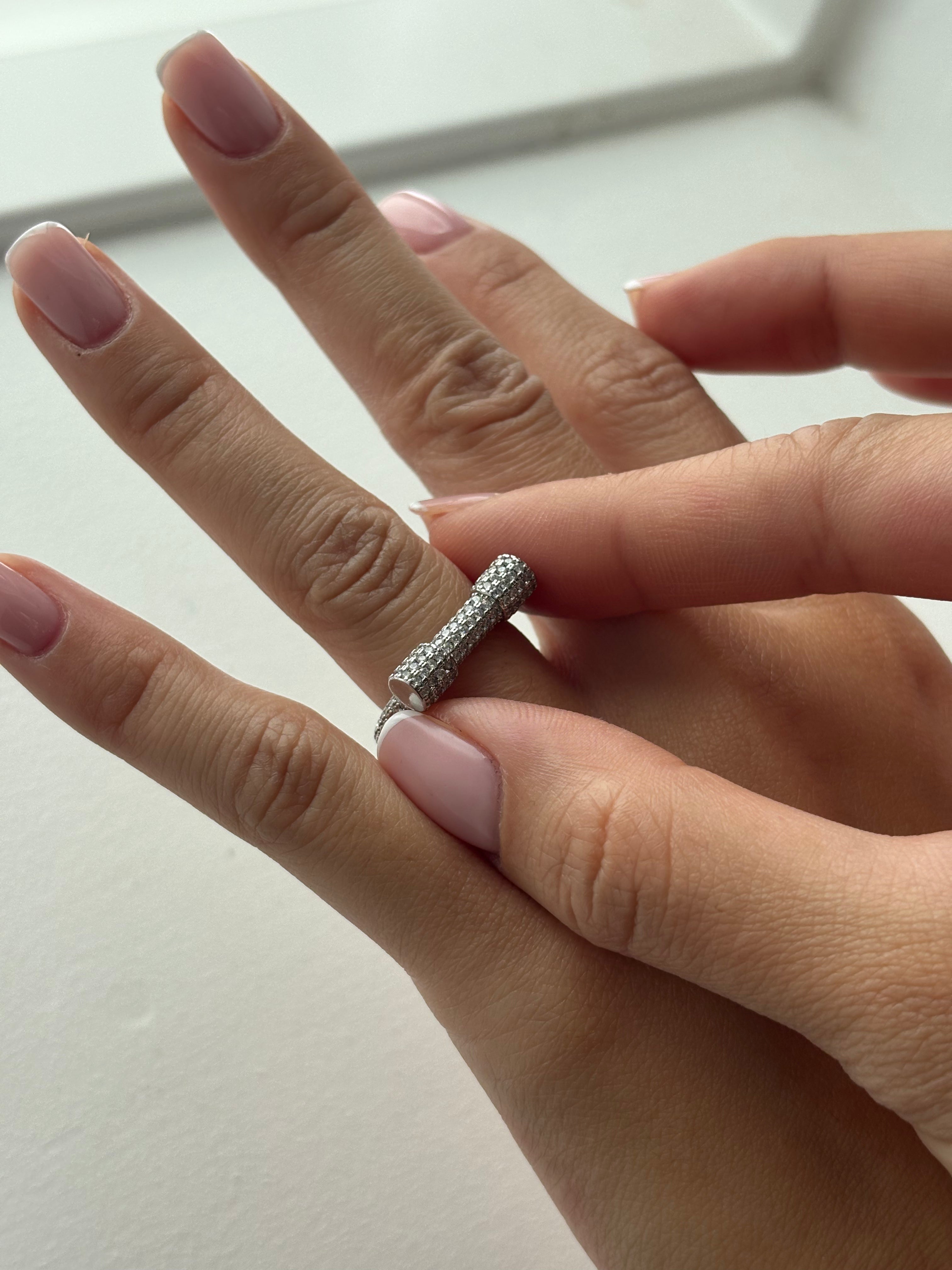 Aurora Diamond Bar Ring