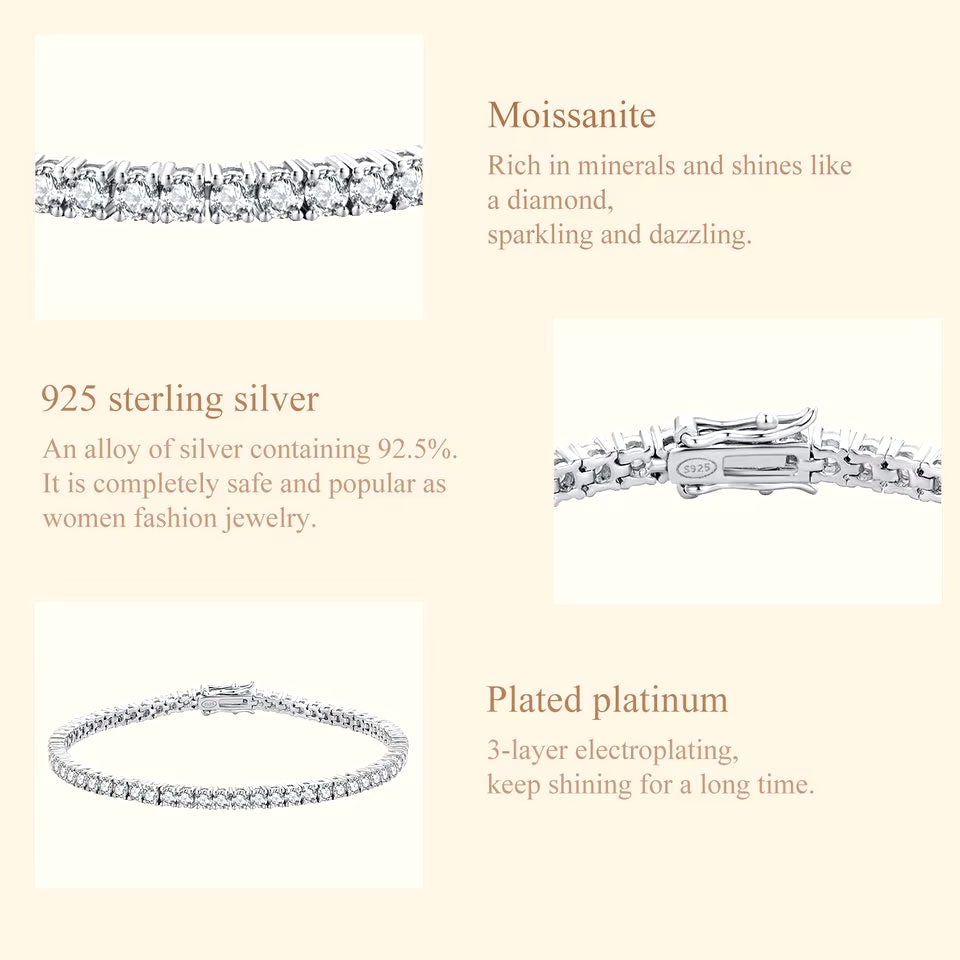 Moissanite Tennis Bracelet