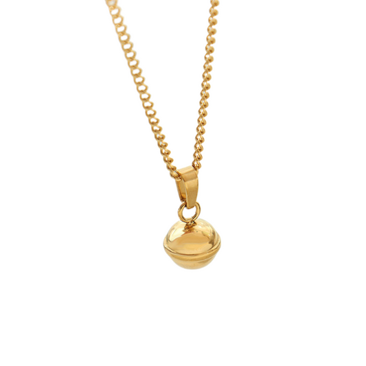 Rounded Bell Pendant Necklace