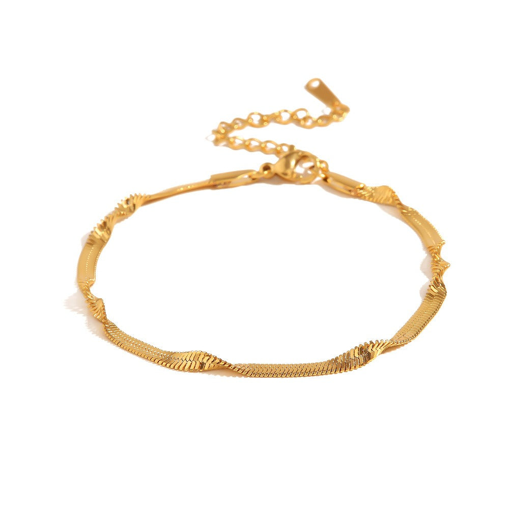 Roma 18k Gold Bracelet & Necklace Set