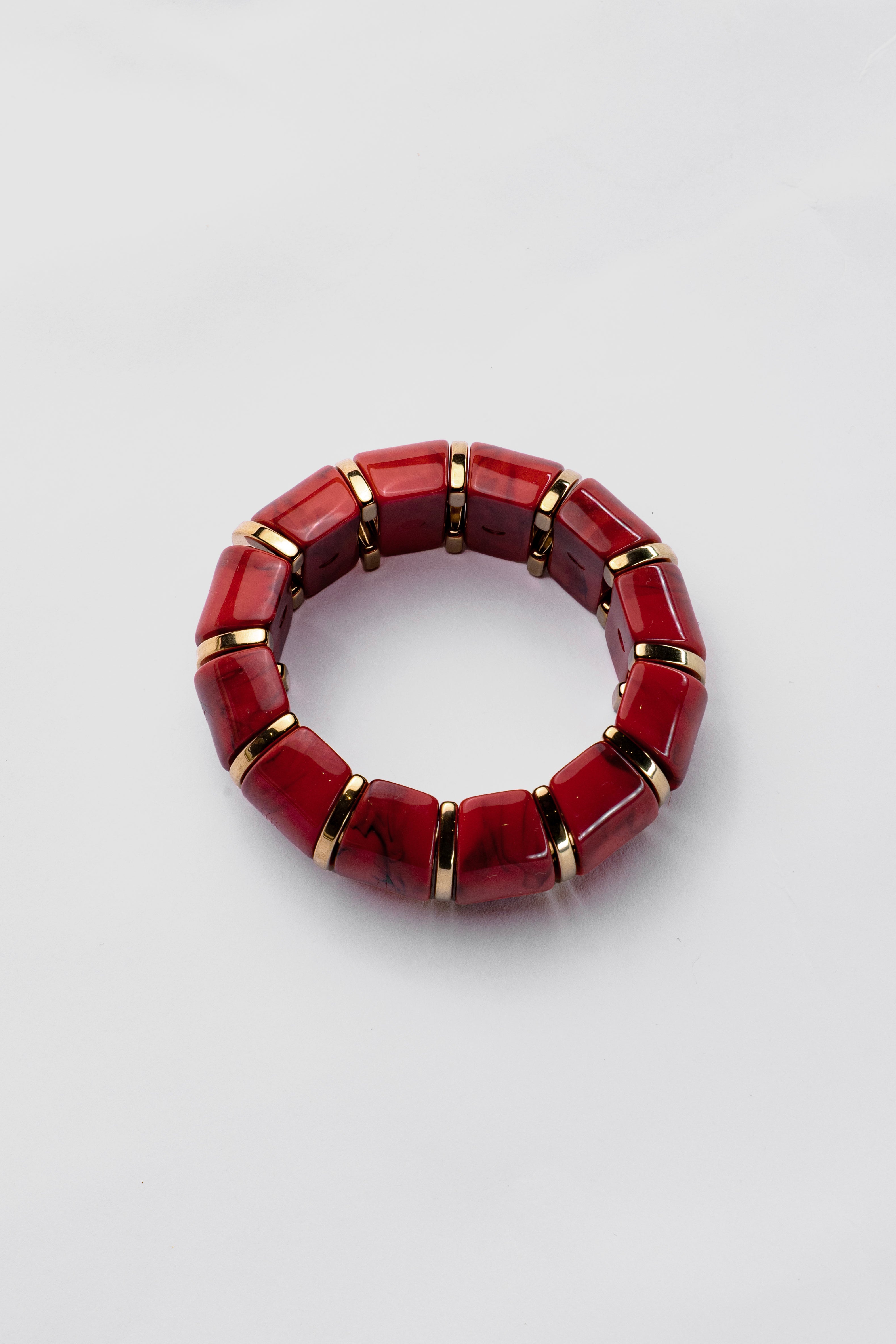 Aztec 18K Gold Resin Bangle