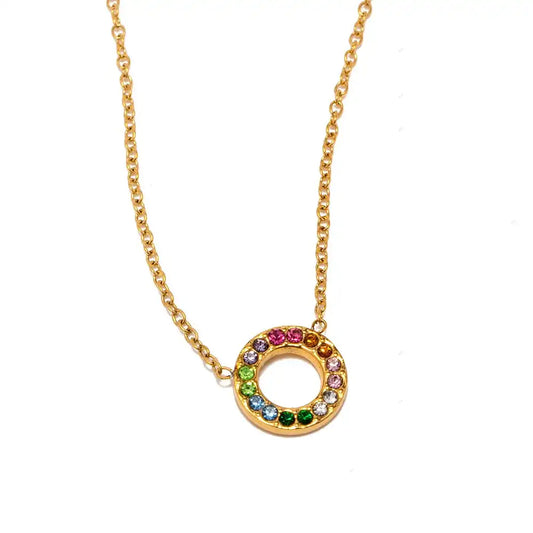 Simona Circle Necklace